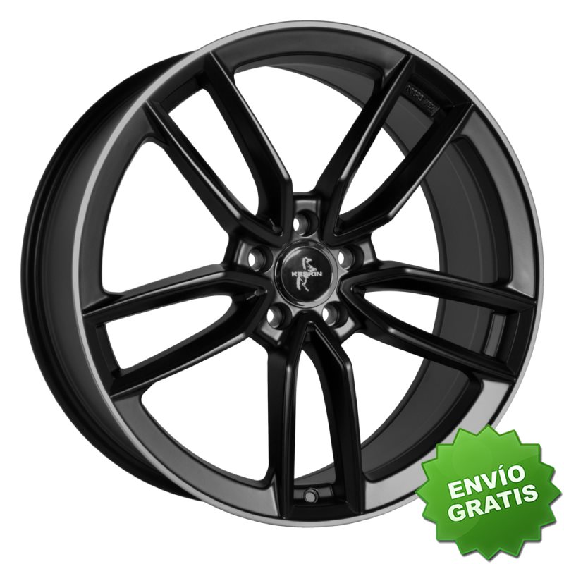 Llanta exclusiva Keskin Kt21 7.5jx17 5 112 Et30 66.6 Matt Black Lip%2 0polish