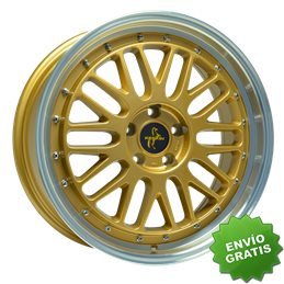 Llanta exclusiva Keskin Kt22 8.0jx18 5 112 Et45 72.6 Gold Lip Polish