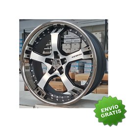 Llanta exclusiva Keskin Kt10 9x20 5x112 Et30 72.6 Black F.pol Ish