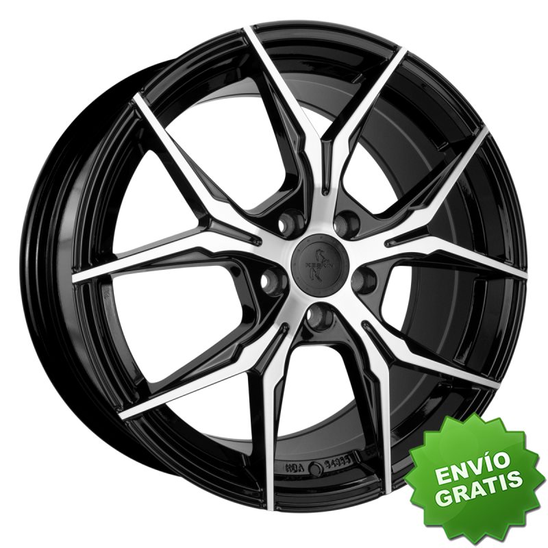 Llanta exclusiva Keskin Kt19n 8.5jx19 5 112 Et45 72.6 Black Front Pol Ish
