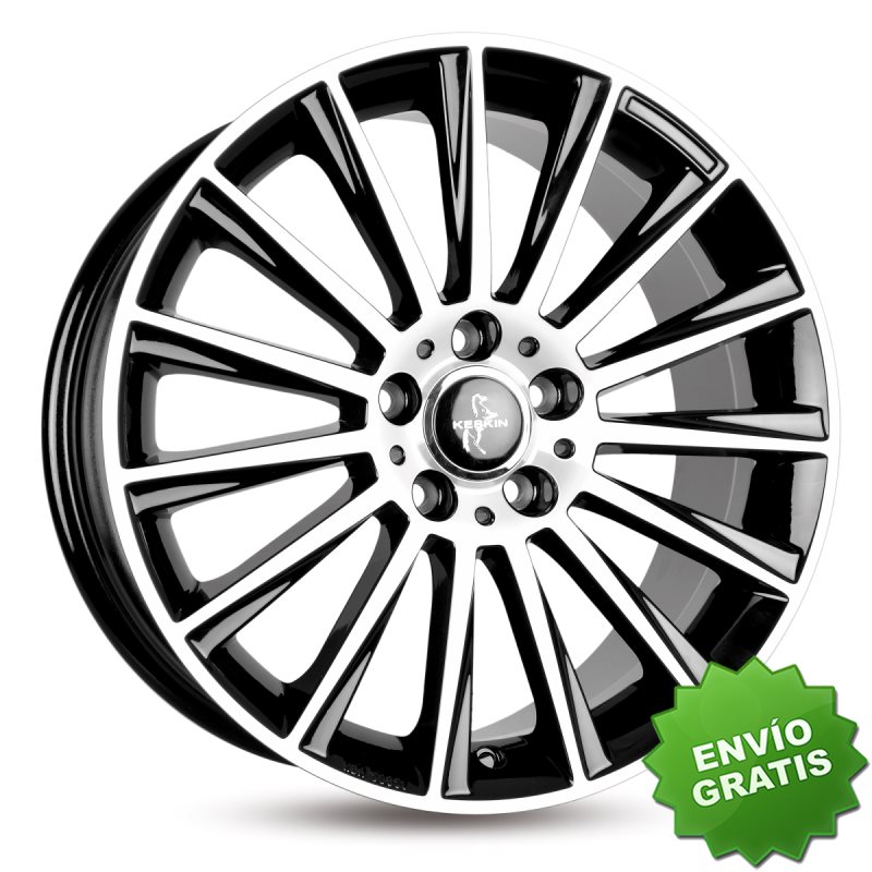 Llanta exclusiva Keskin Kt18 10.0jx22 5 120 Et40 74.1 Black Front Pol Ish