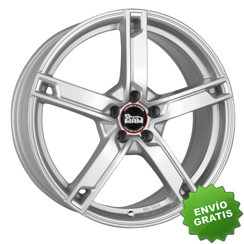 Llanta exclusiva Mam Mamw4 7.5jx18 5 114.3 Et45 72.6 Silver Painted