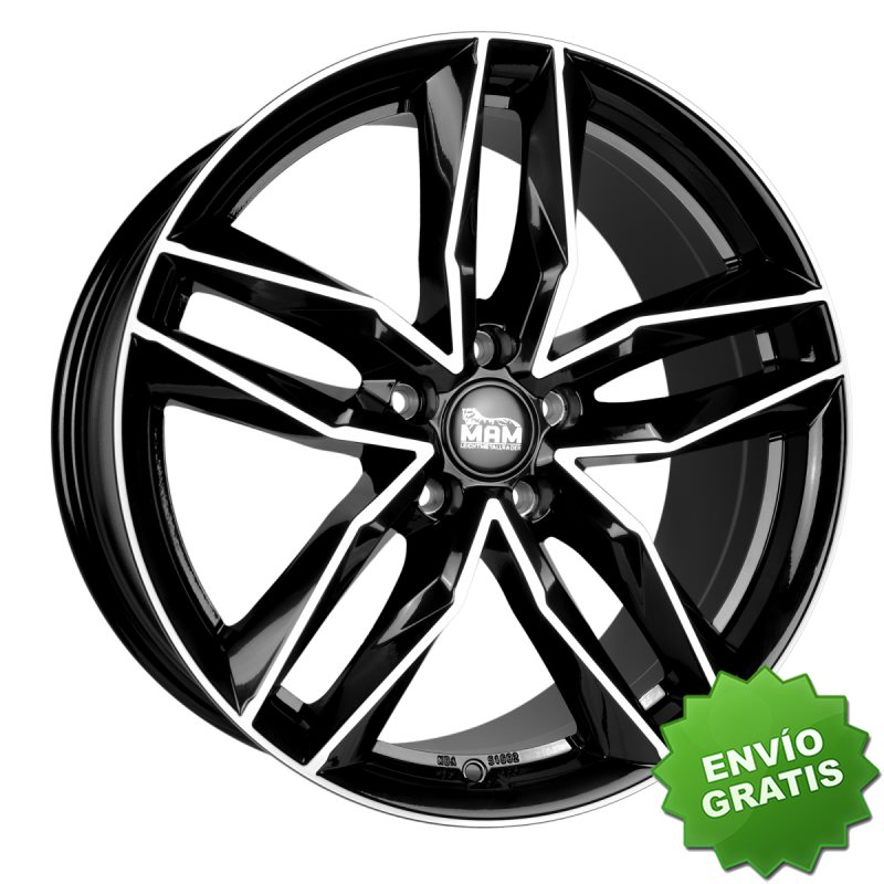 Llanta exclusiva Mam Rs3 8.5jx19 5 112 Et30 66.6 Black Front Polish