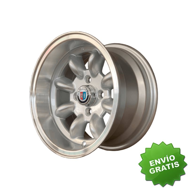 Llanta exclusiva Minilite Stilo 7x13 4x100 Et5 57.1 Silver