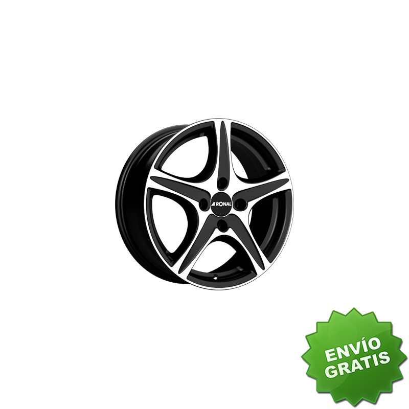 Llanta exclusiva Ronal R56 6.5x16 Et26 4x108 Negro Mate - Frente Pu Lido