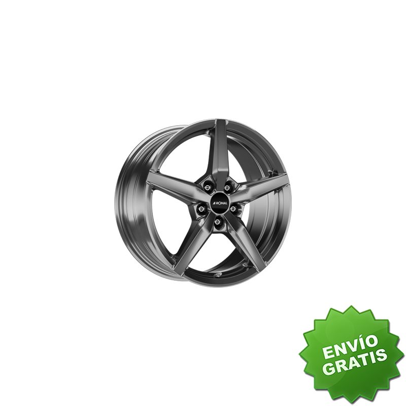 Llanta exclusiva Ronal R69 7.5x17 Et50 5x114.3 Gris Magnetico