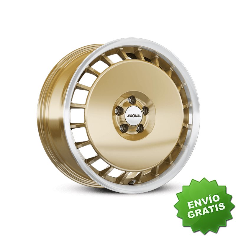 Llanta exclusiva Ronal R50 8x18 5x112 Et35 76.0 Oro