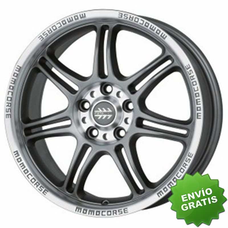 Llanta exclusiva Momo Corse 6.5x15 Et35 5x114.3 Antracita Mate Pulido 72.3 Tuv