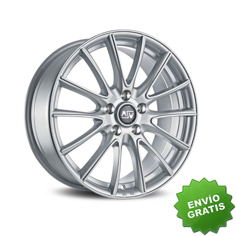 Llanta exclusiva Oz Msw 86 6.5x16 Et38 5x100 Full Silver Kba Nad
