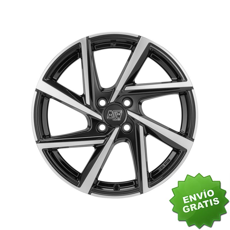 Llanta exclusiva Oz Msw 80-4 6x15 4x100 Et35 Negro Brillante Pulido