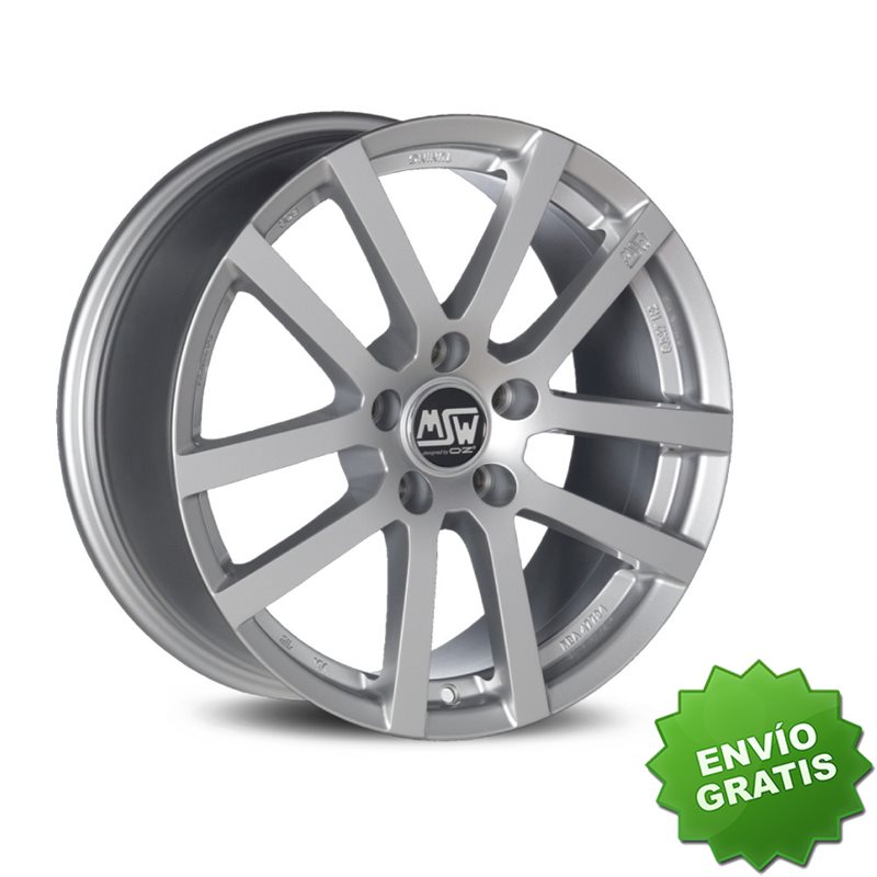 Llanta exclusiva Oz Msw 22 6.5x16 Et38 5x100 Full Silver Kba Nad