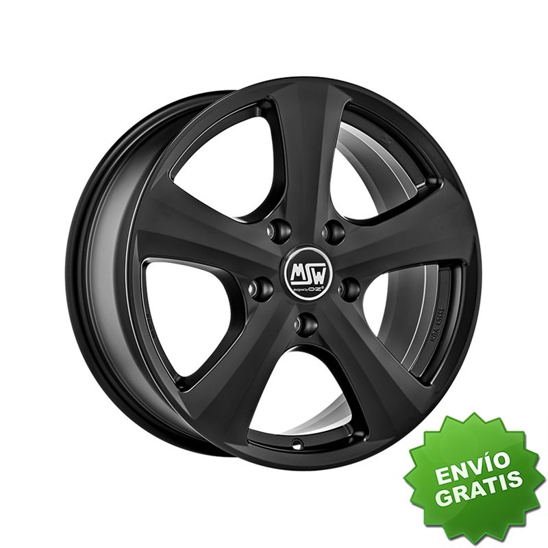 Llanta exclusiva Oz Msw 19 W 7x16 Et35 5x110 Negro Mate