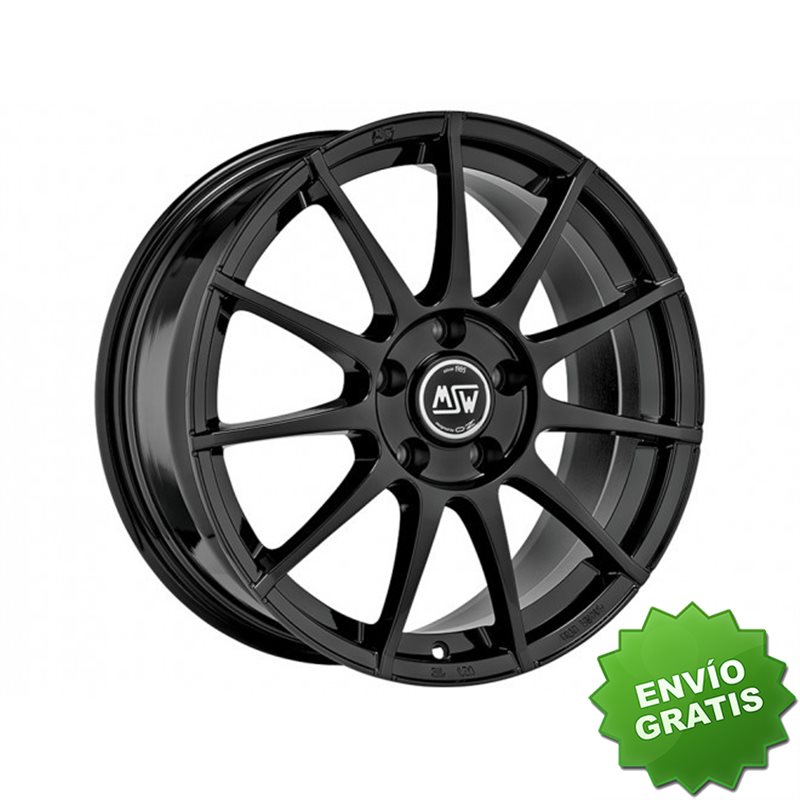 Llanta exclusiva Oz Msw 85 6.5x16 4x100 Et37 Negro Brillante