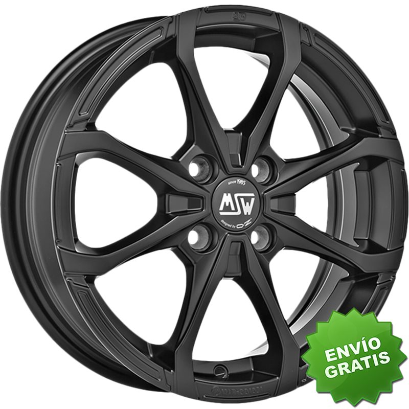 Llanta exclusiva Oz Msw X4 6x16 4x100 Et44 Negro Mate