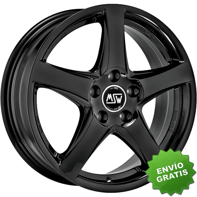 Llanta exclusiva Oz Msw 78 6.5x17 5x112 Et46 Negro Brillante