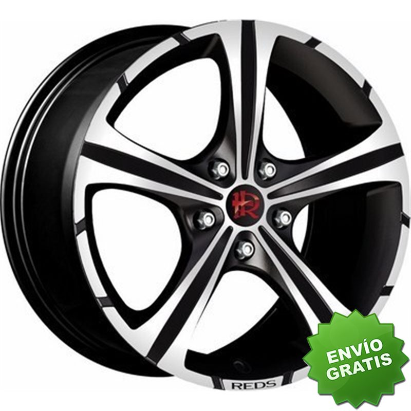 Llanta exclusiva Momo Reds Black Knight 7.5x17 Et35 4x108 Negro Mate Pulido 72.3 Tuv