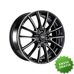 Llanta exclusiva Oz Msw 86 7.5x17 4x108 Et38 Negro Brillante Pulido