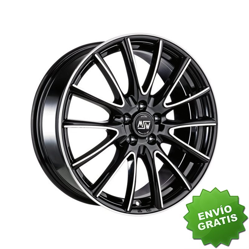 Llanta exclusiva Oz Msw 86 7.5x17 4x108 Et38 Negro Brillante Pulido