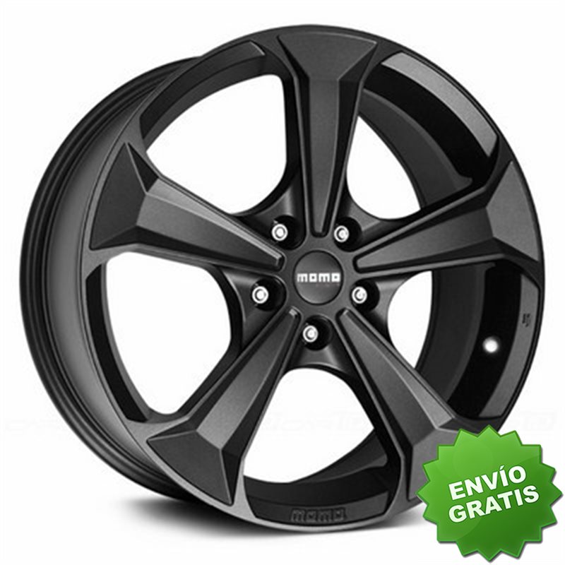 Llanta exclusiva Momo Sentry 9.5x19 Et45 5x112 Negro Mate 79.6 Tuv