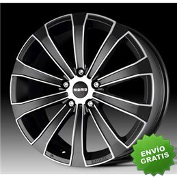 Llanta exclusiva Momo Europe 7.0x16 Et35 4x100 Black Matt. Polished 72.3 Tuv