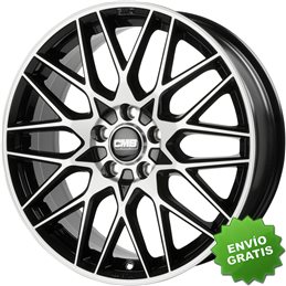 Llanta exclusiva Cms C25 7x17 Et40 Lk5/112/57.1 H2 Diamond Rim Negro