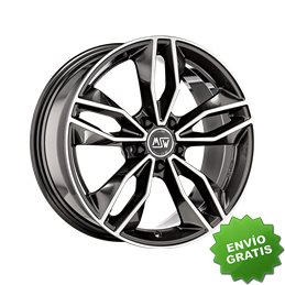 Llanta exclusiva Oz Msw 71 7.5x17 5x112 Et35 Gris Brillante Pulido