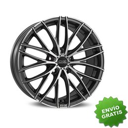 Llanta exclusiva Oz Italia 150 5f 7x17 Et48 5x112 Matt Dark Graphite Diamond Cut