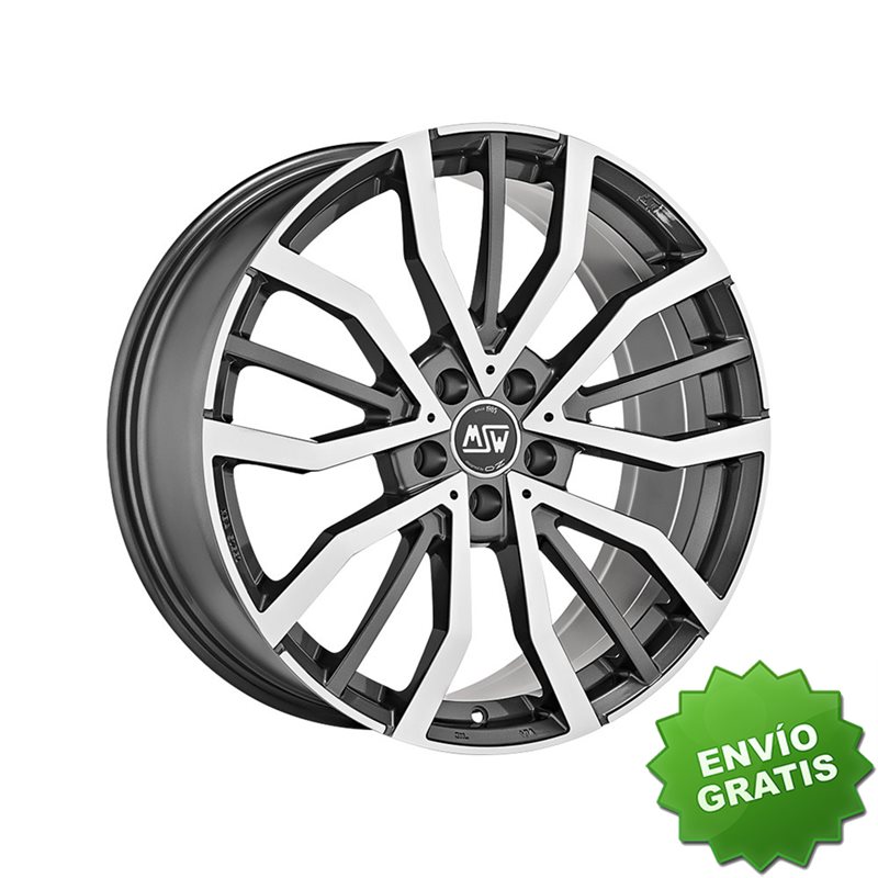 Llanta exclusiva Oz Msw 49 8x19 Et50 5x127 Plata Metal Brillante Pulido