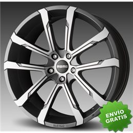 Llanta exclusiva Momo Quantum Evo Antracita Mate Pulido 70x17 25 4x108 65.1