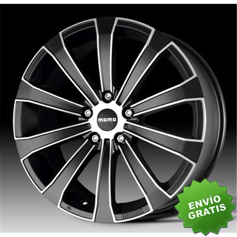 Llanta exclusiva Momo Europe Negro Carbon Pulido 80x17 40 5x105 56.6