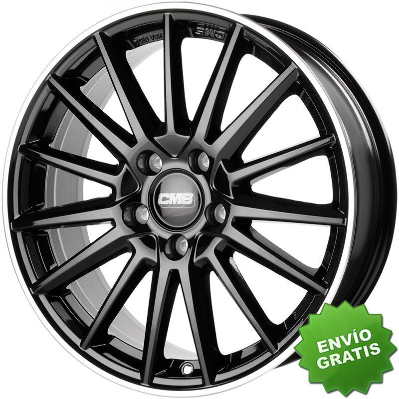 Llanta exclusiva Cms C23 8x18 Et35 Lk5/114.3/r67.2 H2 Diamond Rim Negro