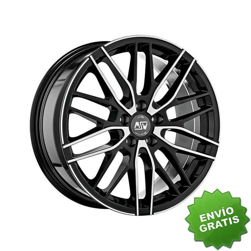 Llanta exclusiva Oz Msw 72 8x18 Et45 5x114.30 Black Full Polished (gbfp)