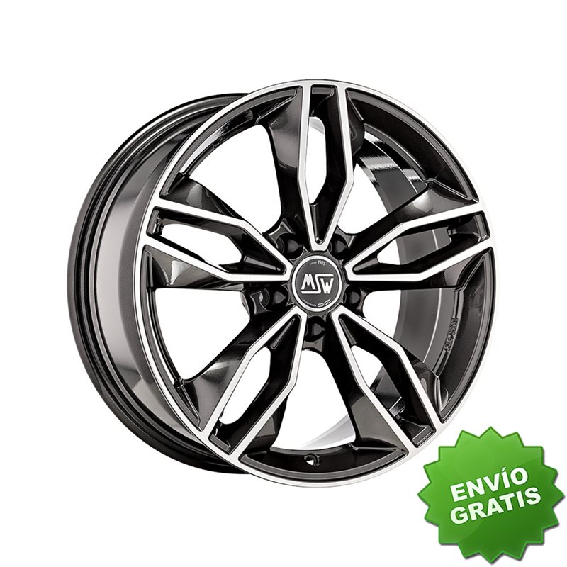 Llanta exclusiva Oz Msw 71 8x18 Et40 5x114.30 Gris Oscuro Brillante Pulido