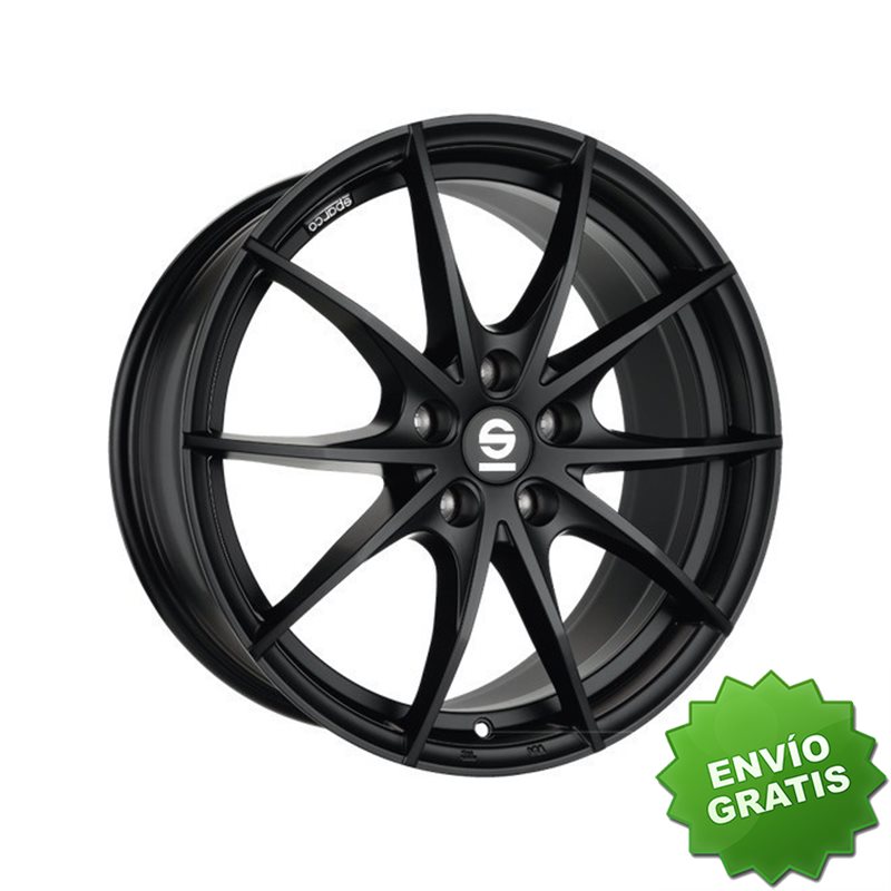 Llanta exclusiva Oz Sparco Trofeo 4 6.5x16 4x100 Et37 Negro Mate