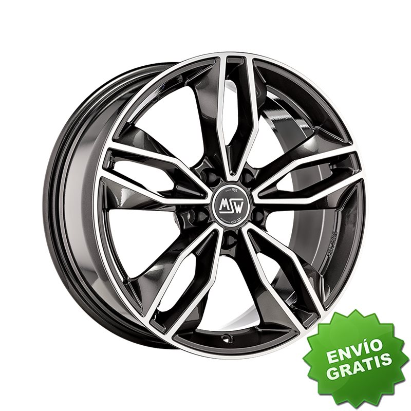 Llanta exclusiva Oz Msw 71 8x19 5x112 Et35 Gris Brillante Pulido