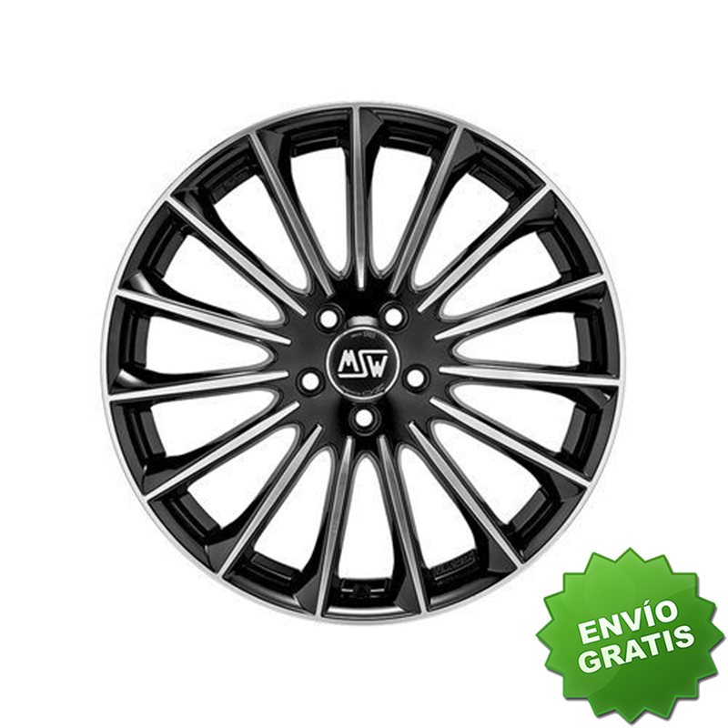 Llanta exclusiva Oz Msw 30 8x19 5x112 Et30 Negro Brillante+diamond Lip