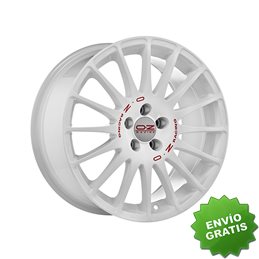 Llanta exclusiva Oz Superturismo Wrc 7x16 Et25 4x108 White Red Lettering Kba Nad