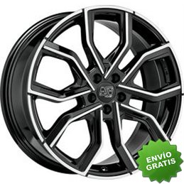 Llanta exclusiva Oz Msw 41 8x19 5x108 Et45 Negro Brillante Pulido