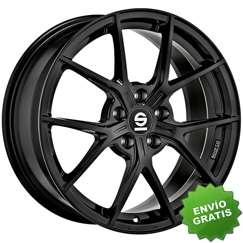 Llanta exclusiva Oz Sparco Podio 8x18 5x108 Et50 Negro Brillante