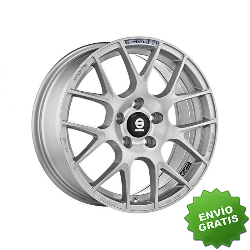 Llanta exclusiva Oz Sparco Pro Corsa 8x18 5x112 Et35 Plata