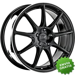 Llanta exclusiva Oz Veloce Gt 7.5x17 5x112 Et50 Negro Brillante+diamond Lip+silver Lettering