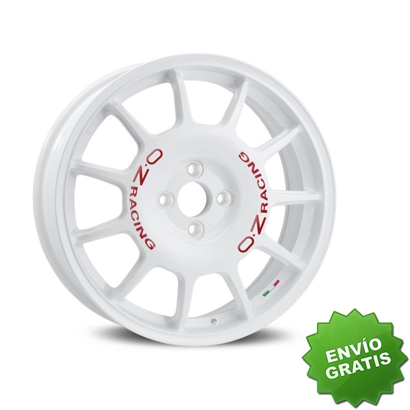Llanta exclusiva Oz Leggenda 7x17 Et42 4x108 White Red Lettering Kba