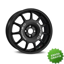 Llanta exclusiva Oz Leggenda 7x17 Et42 4x108 Matt Black White Lettering Kba