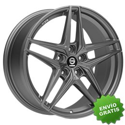 Llanta exclusiva Oz Sparco Record 8x19 5x112 Et30 Grafito Mate