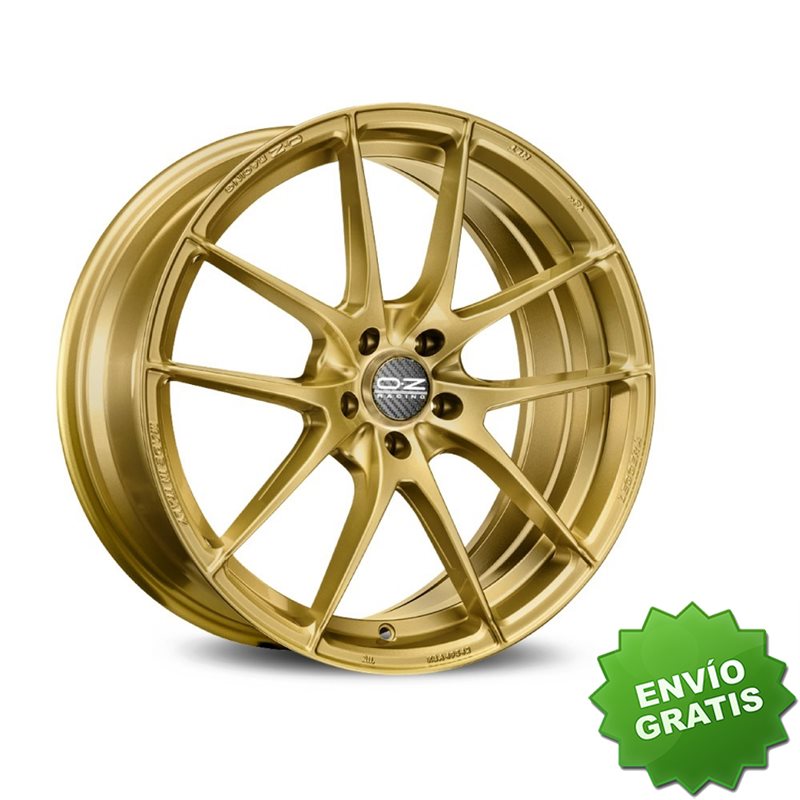 Llanta exclusiva Oz Leggera Hlt 7.5x17 Et48 5x100 Race Gold Kba Nad