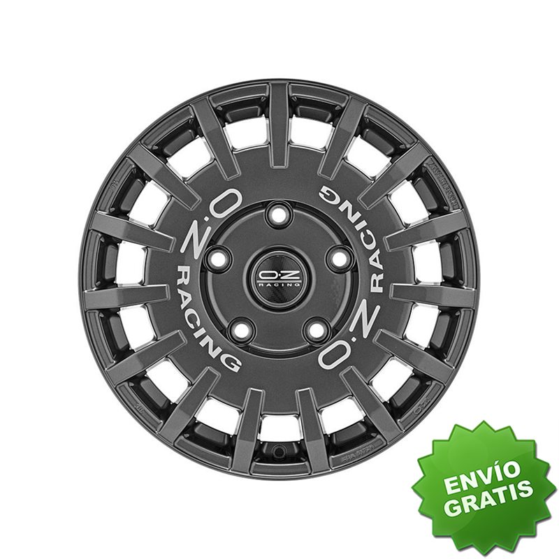 Llanta exclusiva Oz Rally Racing Van 8x18 5x120 Et45 Dark Graphite Silver Lettering