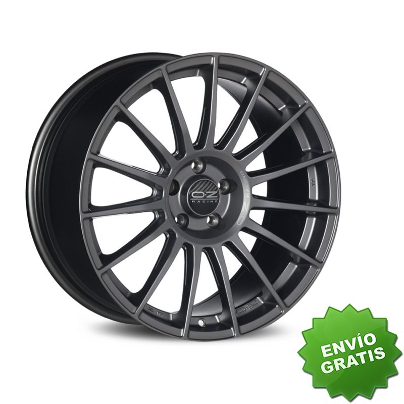 Llanta exclusiva Oz Superturismo Lm 8.5x19 Et34 5x120 Matt Graphite Silver Lettering Kba Nad