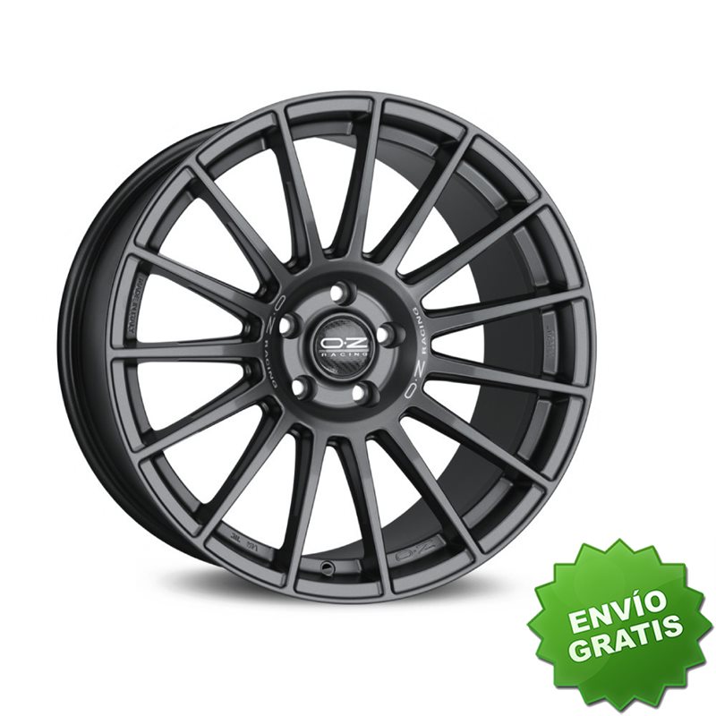 Llanta exclusiva Oz Superturismo Dakar 8.5x20 Et40 5x108 Matt Graphite Silver Lettering Tuv