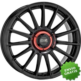 Llanta exclusiva Oz Supertur Evoluzione 8.5x20 5x112 Et30 Negro Brillante + Red Lettering
