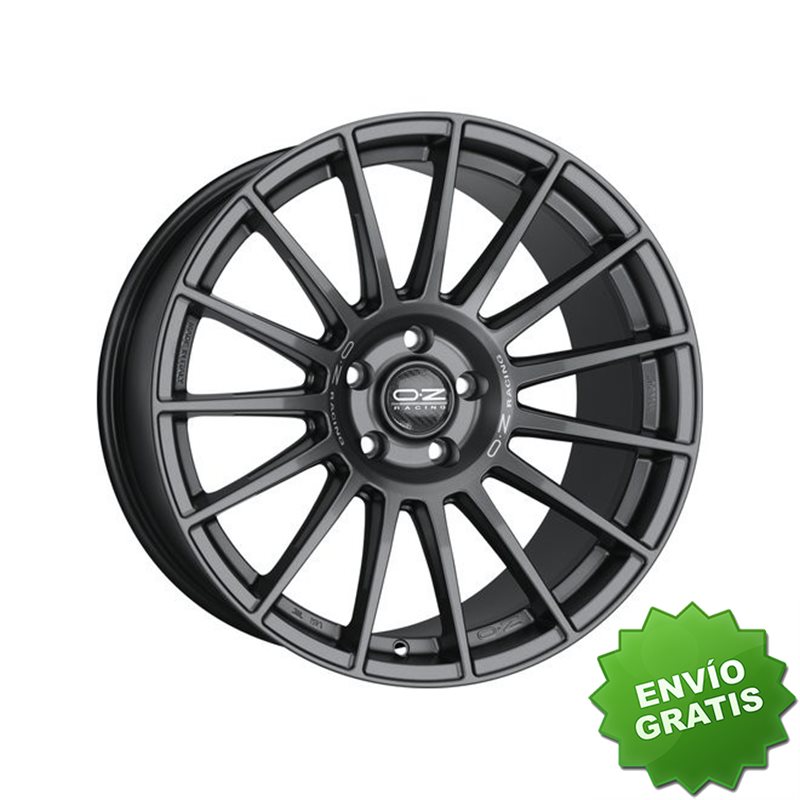 Llanta exclusiva Oz Superturismo Dakar 10.5x21 5x120 Et40 Grafito Mate Silver Lettering